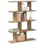 Casa si Gradina - Mobilier - Biblioteci si rafturi - Rafturi - Raft cubic de perete cu 12 compartimente stejar artizanal lemn - Infinity.ro