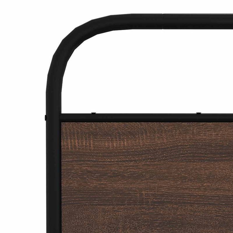 Casa si Gradina - Mobilier - Paturi si accesorii - Paturi - Cadru pat fara saltea stejar maro, 135x190 cm, lemn prelucrat, model cu tăblie - Infinity.ro