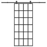 Casa si Gradina - Constructii - Usi interior, exterior si garaj - Usi garaj - Usa glisanta cu set feronerie, 90x205 cm, sticla ESG/aluminiu - Infinity.ro