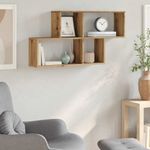 Casa si Gradina - Mobilier - Biblioteci si rafturi - Rafturi - Raft de perete, stejar artizanal, 100x18x53 cm, lemn prelucrat - Infinity.ro