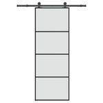 Casa si Gradina - Constructii - Usi interior, exterior si garaj - Usi interior - Usa glisanta cu set feronerie, 76x205 cm, sticla ESG/aluminiu - Infinity.ro