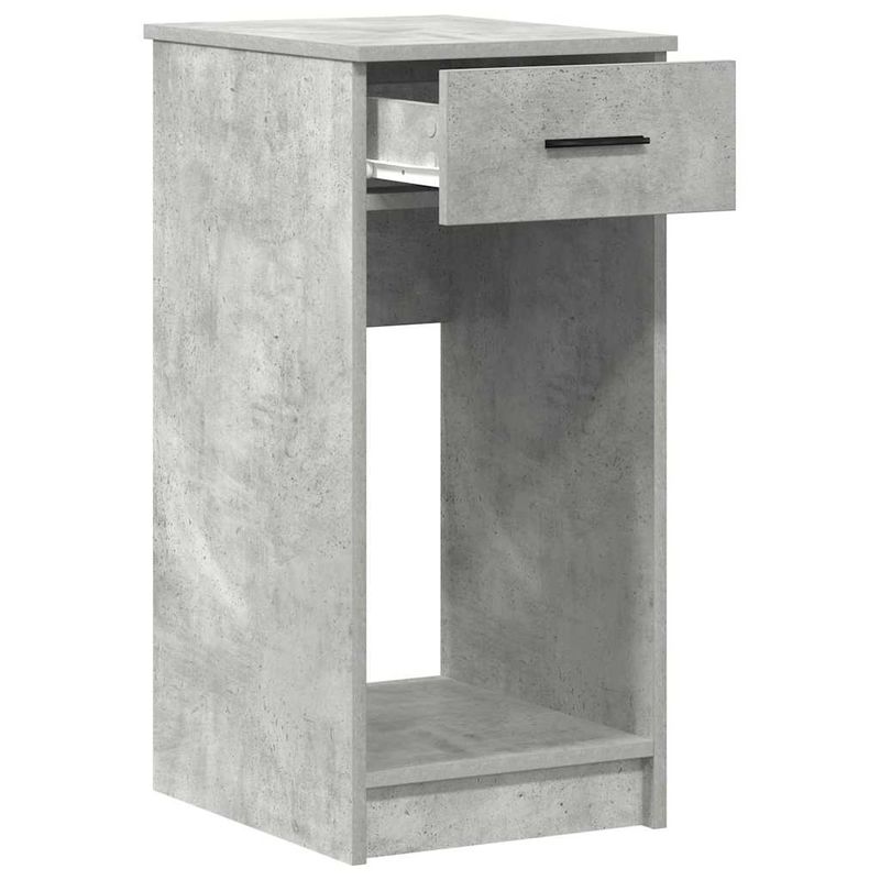 Casa si Gradina - Mobilier - Mese si birouri - Birouri - Suport turn computer cu sertar gri beton 35x45x77 cm - Infinity.ro