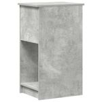 Casa si Gradina - Mobilier - Mese si birouri - Birouri - Suport turn computer cu sertar gri beton 35x45x77 cm - Infinity.ro