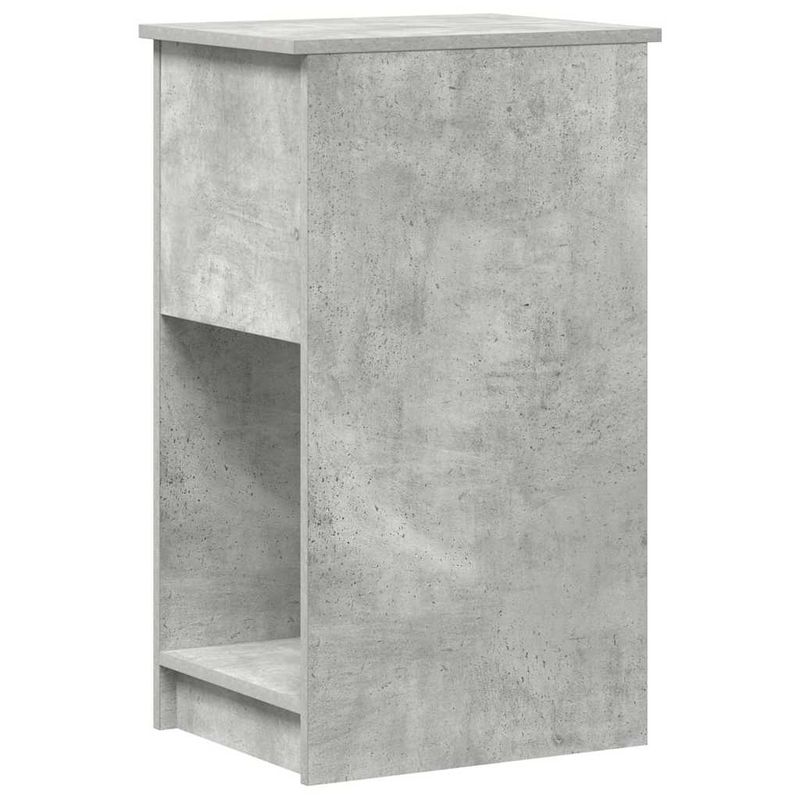 Casa si Gradina - Mobilier - Mese si birouri - Birouri - Suport turn computer cu sertar gri beton 35x45x77 cm - Infinity.ro