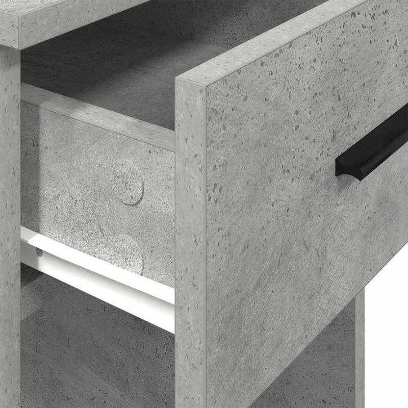Casa si Gradina - Mobilier - Mese si birouri - Birouri - Suport turn computer cu sertar gri beton 35x45x77 cm - Infinity.ro