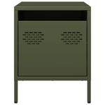 Casa si Gradina - Mobilier - Comode si corpuri - Noptiere - Noptiere, 2 buc., verde olive, 35x39x43,5 cm, otel - Infinity.ro