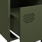 Casa si Gradina - Mobilier - Comode si corpuri - Noptiere - Noptiere, 2 buc., verde olive, 35x39x43,5 cm, otel - Infinity.ro