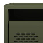 Casa si Gradina - Mobilier - Comode si corpuri - Noptiere - Noptiere, 2 buc., verde olive, 35x39x43,5 cm, otel - Infinity.ro