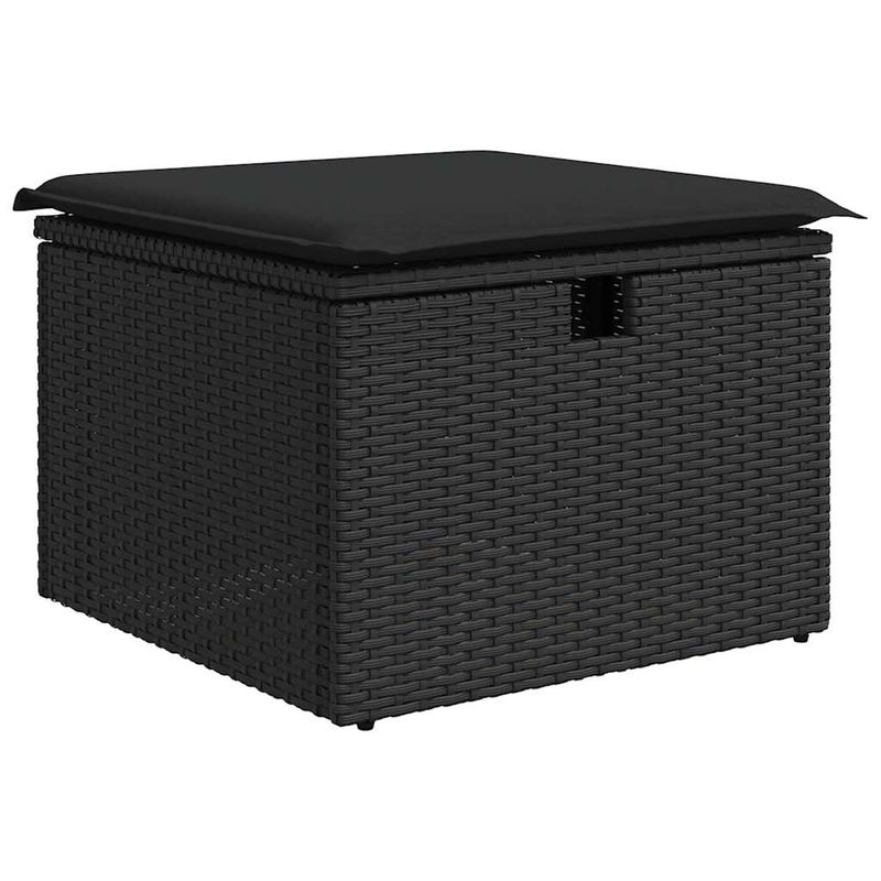 Casa si Gradina - Gradina si terasa - Mobilier exterior - Seturi mobila gradina - Set canapele de gradina cu perne, 7 piese, negru, poliratan - Infinity.ro