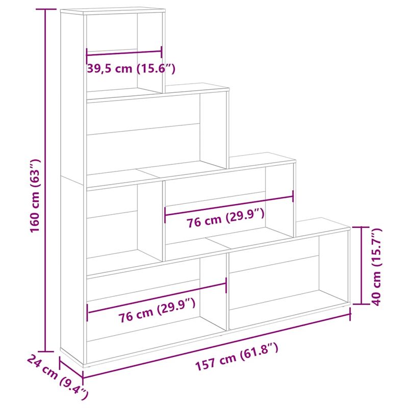 Casa si Gradina - Mobilier - Biblioteci si rafturi - Biblioteci - Biblioteca, lemn vechi,157x24x160 cm, lemn prelucrat - Infinity.ro