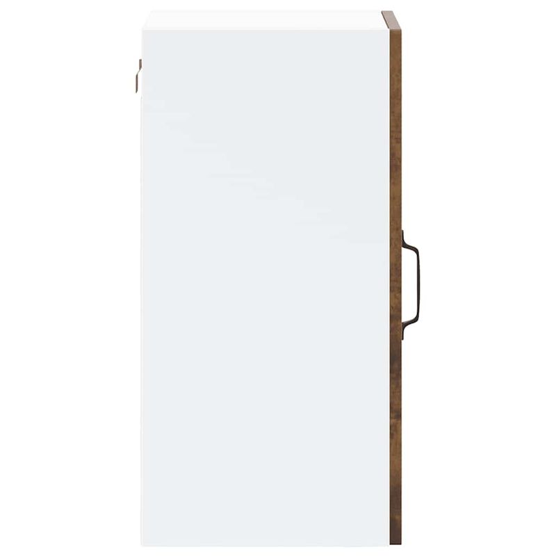 Casa si Gradina - Mobilier - Comode si corpuri - Corpuri bucatarie - Dulap de bucatarie cu usa din sticla stejar afumat „Lucca” - Infinity.ro