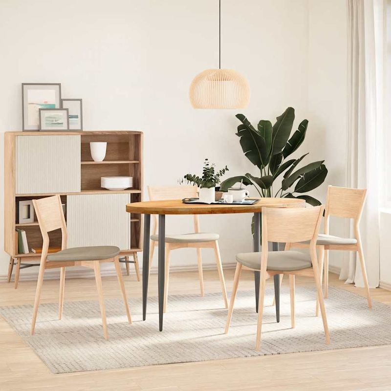 Casa si Gradina - Constructii - Lemn constructii - Placi lemn - Blat de masa maro deschis 120x60x4 cm lemn masiv de stejar oval - Infinity.ro