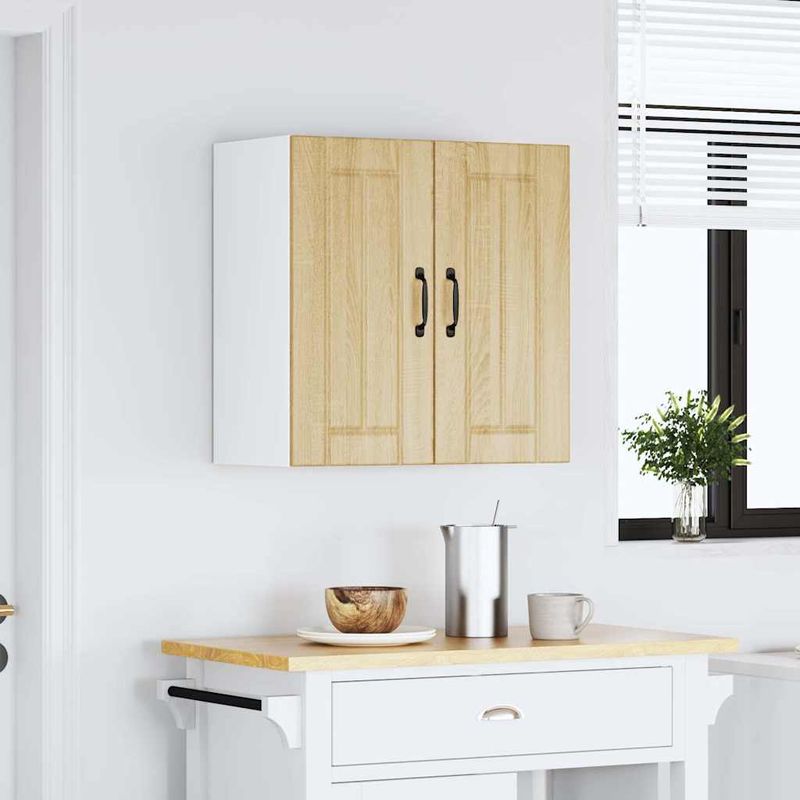 Casa si Gradina - Mobilier - Comode si corpuri - Corpuri bucatarie - Dulap de bucatarie „Lucca” lemn prelucrat stejar sonoma, model 1x dulap de perete (2 uși), mărime 60x31x60 cm - Infinity.ro
