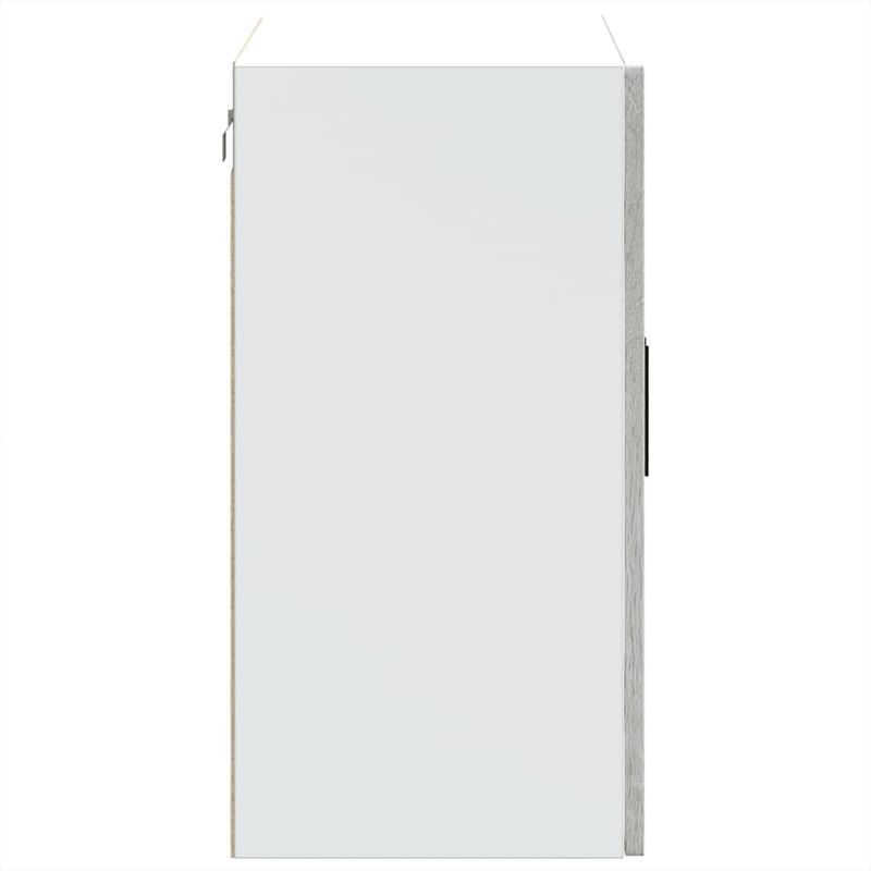 Casa si Gradina - Mobilier - Comode si corpuri - Corpuri bucatarie - Dulap de bucatarie cu usa din sticla „Porto” gri Sonoma, mărime 80x31x60 cm, model 1x dulap de perete din sticlă (2 uși) - Infinity.ro