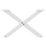 Casa si Gradina - Mobilier - Feronerie si accesorii mobila - Picioare masuta cafea in forma X, 2 buc alb 60x(30-31) cm otel, mărime 60x(30-31) cm (40 mm) - Infinity.ro