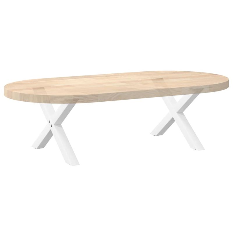 Casa si Gradina - Mobilier - Feronerie si accesorii mobila - Picioare masuta cafea in forma X, 2 buc alb 60x(30-31) cm otel, mărime 60x(30-31) cm (40 mm) - Infinity.ro