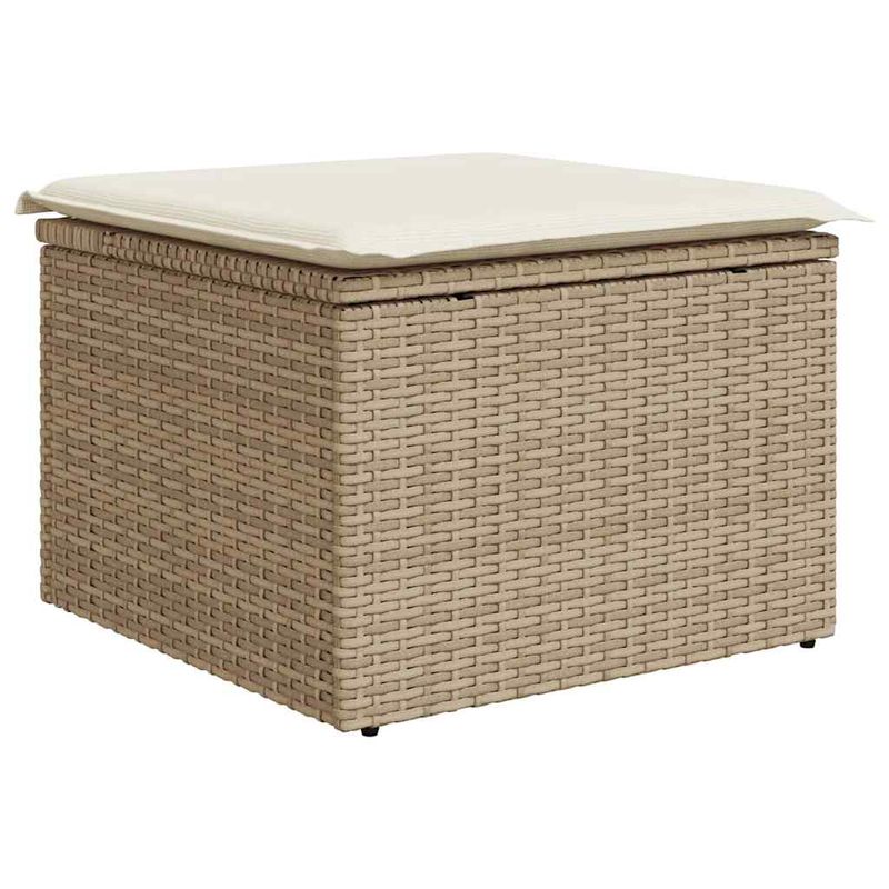 Casa si Gradina - Gradina si terasa - Mobilier exterior - Seturi mobila gradina - Set canapele de gradina, 8 piese, cu perne, bej, poliratan - Infinity.ro