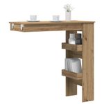 Casa si Gradina - Mobilier - Mese si birouri - Mese bucatarie si dining - Masa bar perete Stejar artizanal 102x45x103,5 cm lemn compozit - Infinity.ro
