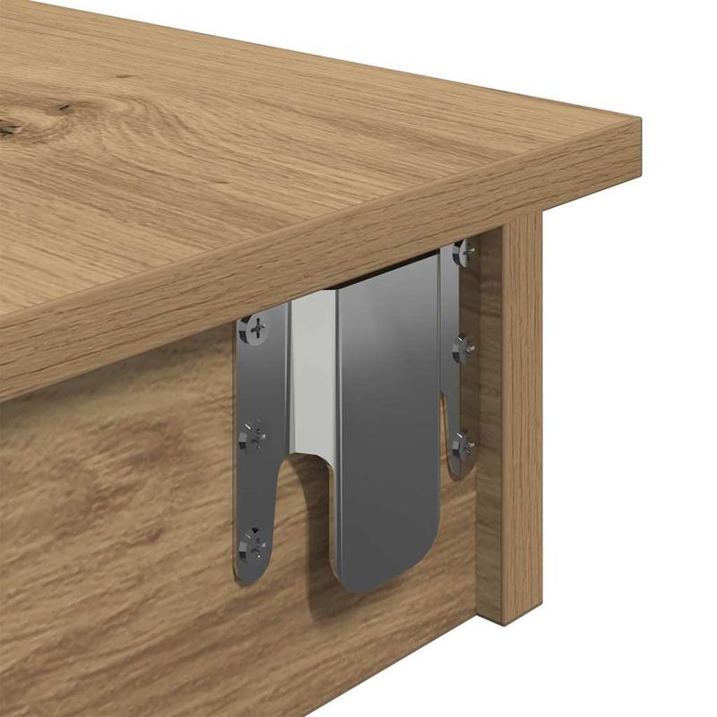 Casa si Gradina - Mobilier - Mese si birouri - Mese bucatarie si dining - Masa bar perete Stejar artizanal 102x45x103,5 cm lemn compozit - Infinity.ro
