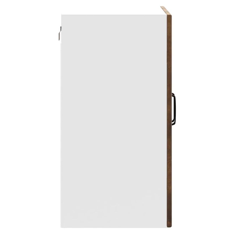 Casa si Gradina - Mobilier - Comode si corpuri - Corpuri bucatarie - Dulap de bucatarie cu usa din sticla "Lucca" stejar afumat, mărime 60x31x60 cm - Infinity.ro