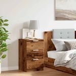 Casa si Gradina - Mobilier - Comode si corpuri - Noptiere - Noptiera, lemn invechit, 40x36x65 cm, lemn prelucrat - Infinity.ro