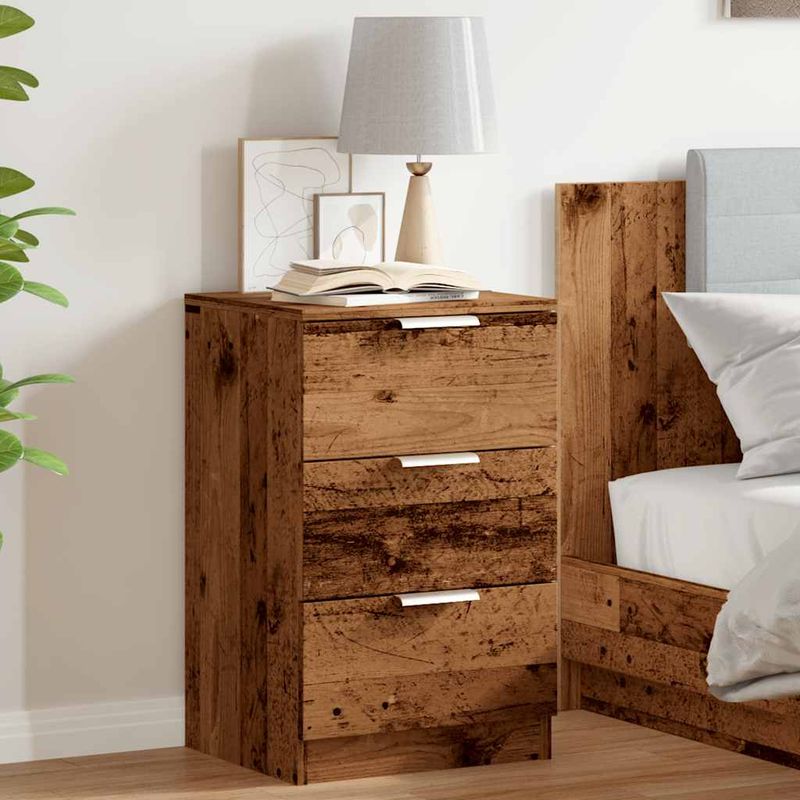 Casa si Gradina - Mobilier - Comode si corpuri - Noptiere - Noptiera, lemn invechit, 40x36x65 cm, lemn prelucrat - Infinity.ro