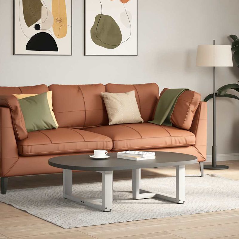 Casa si Gradina - Mobilier - Feronerie si accesorii mobila - Picioare masuta de cafea in forma de T, 2 buc alb Otel, mărime 60x25x(30-31) cm - Infinity.ro