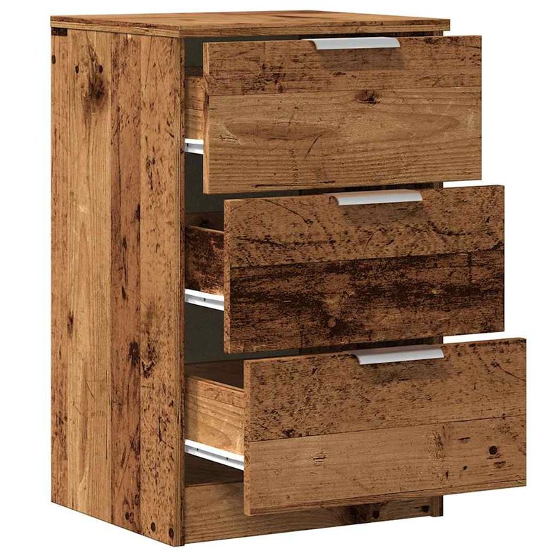 Casa si Gradina - Mobilier - Comode si corpuri - Noptiere - Noptiera, lemn invechit, 40x36x65 cm, lemn prelucrat - Infinity.ro