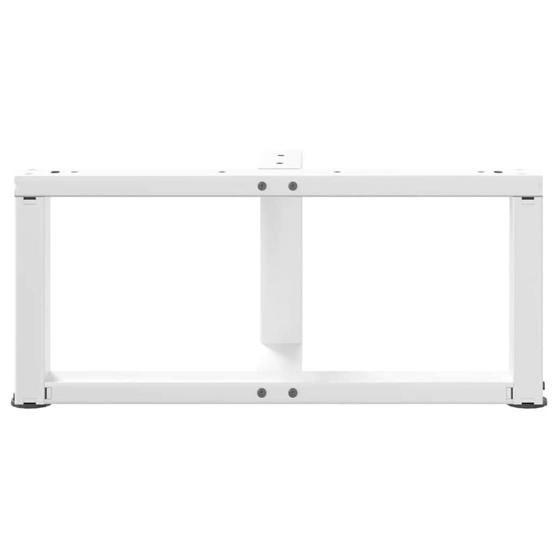 Casa si Gradina - Mobilier - Feronerie si accesorii mobila - Picioare masuta de cafea in forma de T, 2 buc alb Otel, mărime 60x25x(30-31) cm - Infinity.ro
