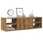 Casa si Gradina - Mobilier - Biblioteci si rafturi - Rafturi - Dulap de perete, stejar artizanal, 102x30x29 cm, lemn prelucrat - Infinity.ro