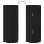 Casa si Gradina - Mobilier - Comode si corpuri - Corpuri bucatarie - Dulap de bucatarie, negru, 38x41,5x131,5 cm, lemn prelucrat - Infinity.ro