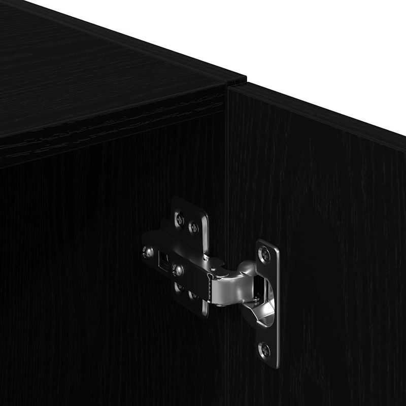 Casa si Gradina - Mobilier - Comode si corpuri - Corpuri bucatarie - Dulap de bucatarie, negru, 38x41,5x131,5 cm, lemn prelucrat - Infinity.ro