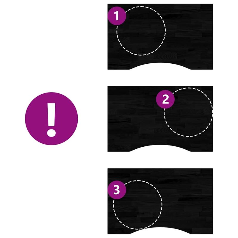 Casa si Gradina - Constructii - Lemn constructii - Placi lemn - Blat de birou maro inchis lemn masiv de stejar dreptunghiular, mărime 80x60x2.5 cm - Infinity.ro