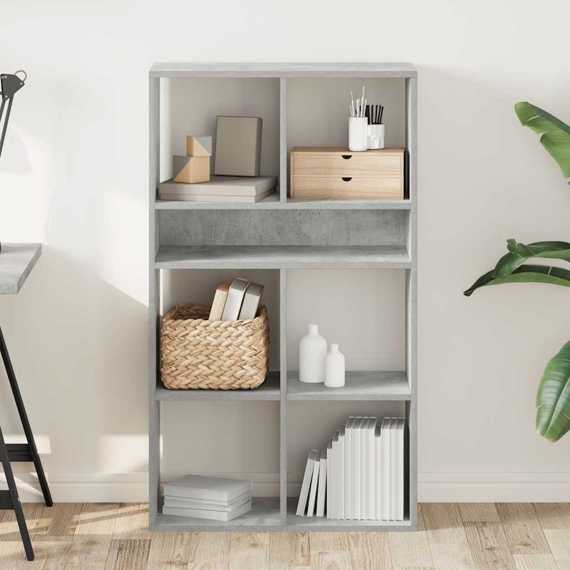 Casa si Gradina - Mobilier - Biblioteci si rafturi - Biblioteci - Biblioteca, gri beton, 66x31x112 cm, lemn prelucrat - Infinity.ro