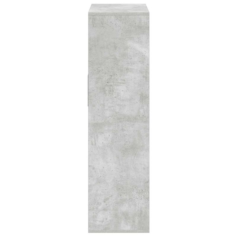 Casa si Gradina - Mobilier - Biblioteci si rafturi - Biblioteci - Biblioteca, gri beton, 66x31x112 cm, lemn prelucrat - Infinity.ro