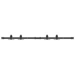 Casa si Gradina - Constructii - Usi interior, exterior si garaj - Accesorii usi - Set usi glisante pentru dulap 122 cm otel carbon - Infinity.ro
