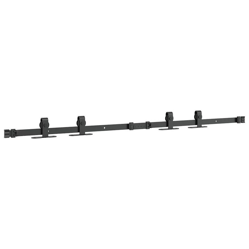 Casa si Gradina - Constructii - Usi interior, exterior si garaj - Accesorii usi - Set usi glisante pentru dulap 122 cm otel carbon - Infinity.ro