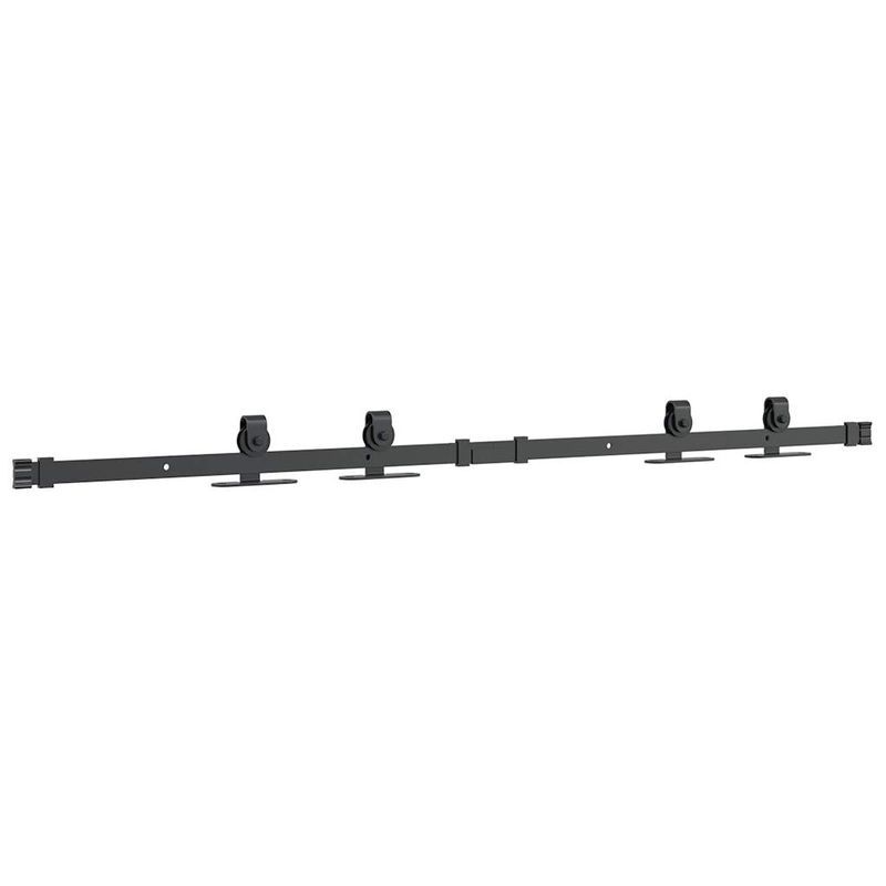 Casa si Gradina - Constructii - Usi interior, exterior si garaj - Accesorii usi - Set usi glisante pentru dulap 122 cm otel carbon - Infinity.ro