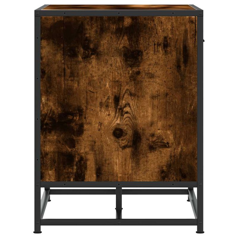 Casa si Gradina - Mobilier - Organizare si depozitare - Bancute - Banca pentru pantofi, stejar afumat, lemn prelucrat si metal, - Infinity.ro