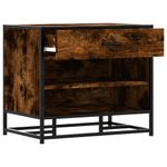 Casa si Gradina - Mobilier - Organizare si depozitare - Bancute - Banca pentru pantofi, stejar afumat, lemn prelucrat si metal, - Infinity.ro