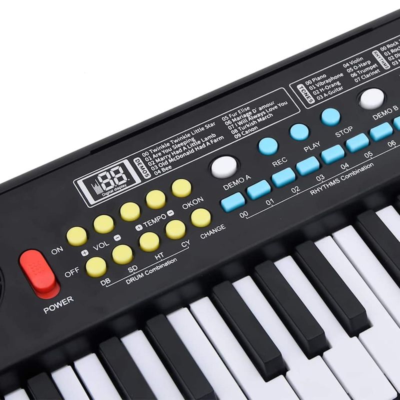 TV, Audio-Video si Foto - Instrumente muzicale - Instrumente electrice si electronice - Tastatura electrica pian cu 37 taste cu microfon pentru copii - Infinity.ro