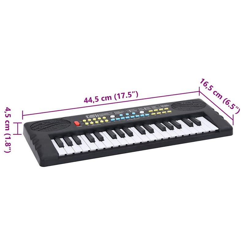 TV, Audio-Video si Foto - Instrumente muzicale - Instrumente electrice si electronice - Tastatura electrica pian cu 37 taste cu microfon pentru copii - Infinity.ro