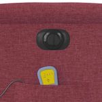 Ingrijire personala si Cosmetice - Sanatate si wellness - Articole wellness - Fotolii de masaj - Fotoliu de masaj electric rabatabil cu ridicare rosu vin textil - Infinity.ro