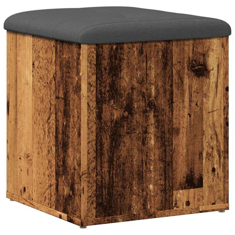 Casa si Gradina - Mobilier - Canapele si coltare - Banchete - Banca de depozitare din lemn vechi 42x42x45 cm lemn prelucrat - Infinity.ro
