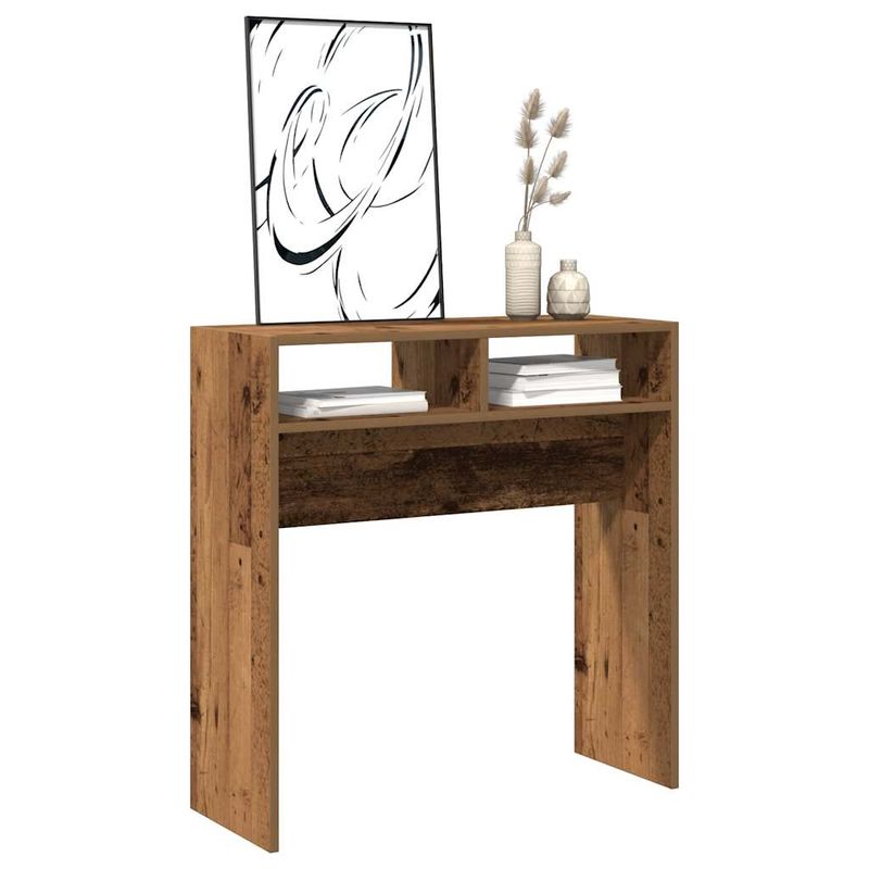 Casa si Gradina - Mobilier - Comode si corpuri - Console - Masa consola, Lemn vechi, 78x30x80 cm, PAL - Infinity.ro
