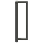 Casa si Gradina - Mobilier - Feronerie si accesorii mobila - Picioare pentru masa de bar in forma de T, 2 buc antracit otel, mărime 40x35x(110-111) cm - Infinity.ro