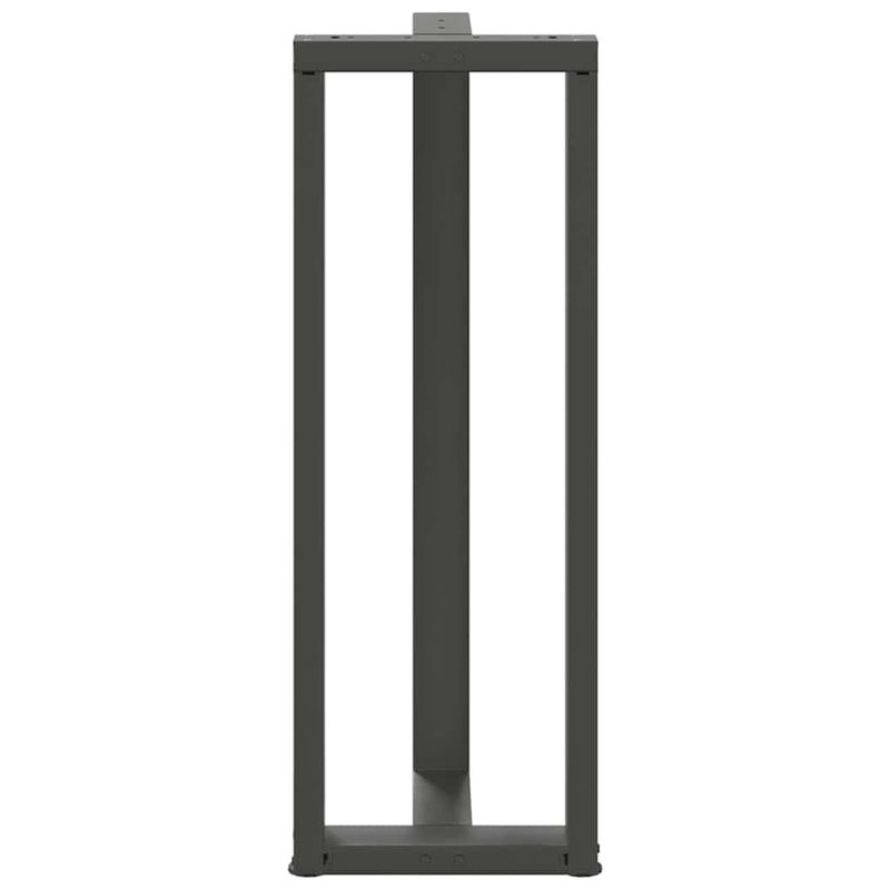 Casa si Gradina - Mobilier - Feronerie si accesorii mobila - Picioare pentru masa de bar in forma de T, 2 buc antracit otel, mărime 40x35x(110-111) cm - Infinity.ro