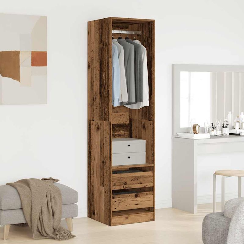Casa si Gradina - Mobilier - Dulapuri si sifoniere - Sifoniere - Sifonier, lemn vechi, 50x50x200 cm, lemn prelucrat, cantitate 2 sertare - Infinity.ro
