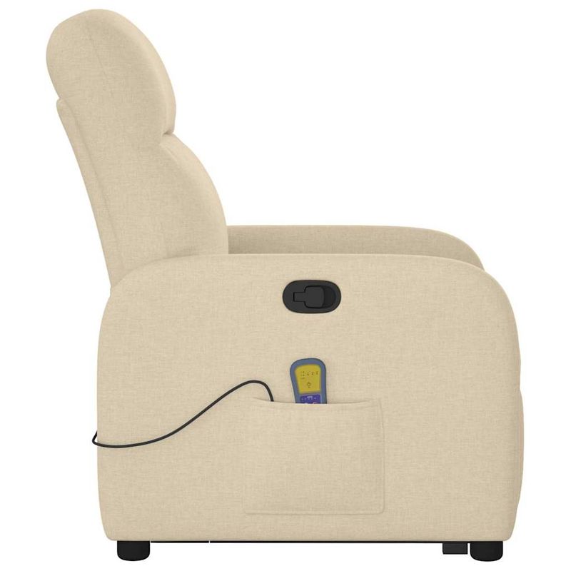 Ingrijire personala si Cosmetice - Sanatate si wellness - Articole wellness - Fotolii de masaj - Fotoliu masaj rabatabil cu ridicare, crem, material textil - Infinity.ro