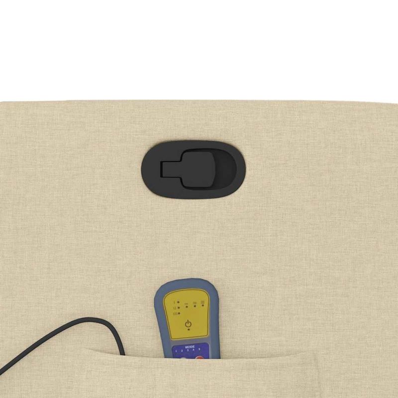 Ingrijire personala si Cosmetice - Sanatate si wellness - Articole wellness - Fotolii de masaj - Fotoliu masaj rabatabil cu ridicare, crem, material textil - Infinity.ro